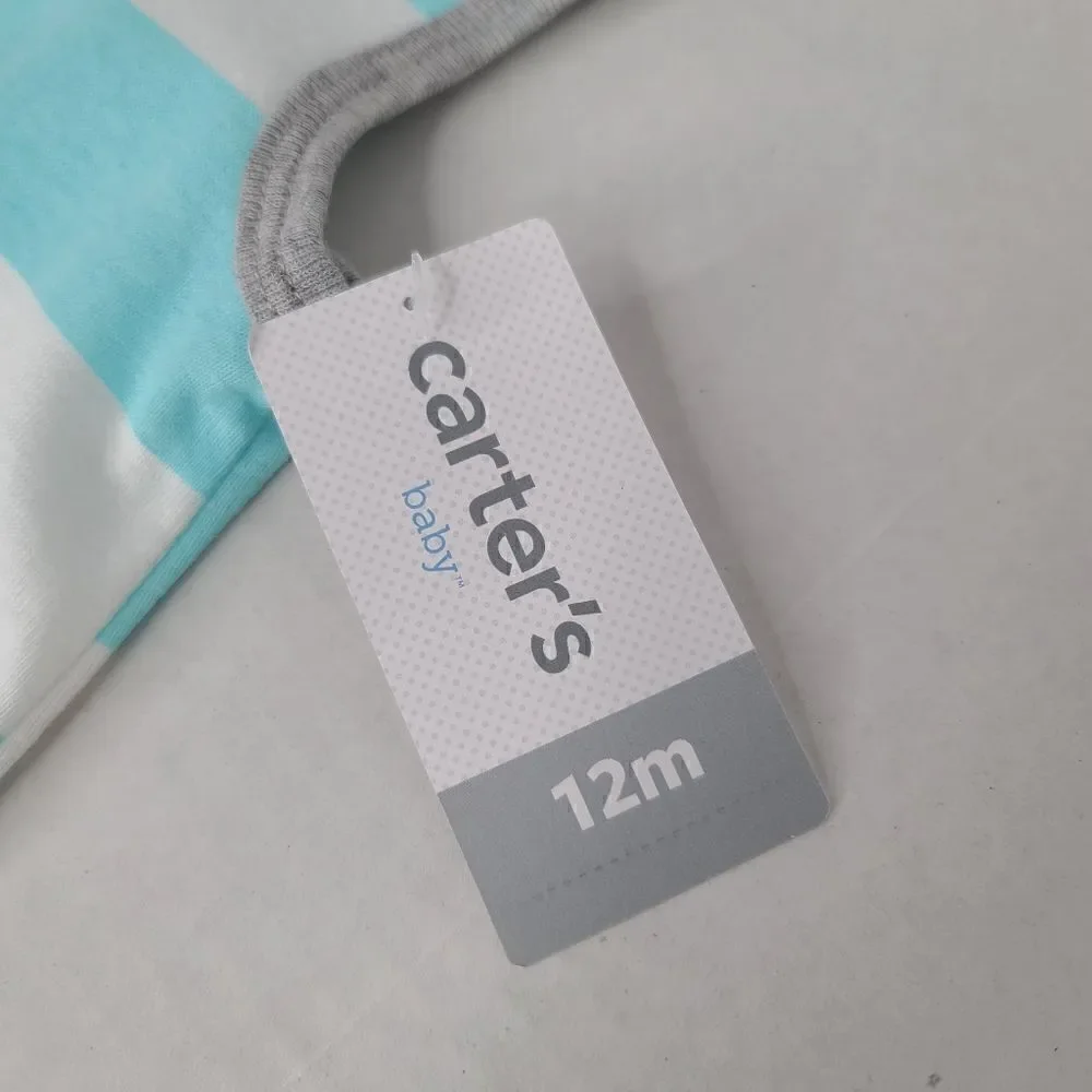 NWT Carters 12 month Striped Octopus Romper Snaps